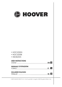 Kullanım kılavuzu HOOVER HSOL8690X/E Fırın
