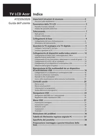 Manuale ACER AT2326ML Televisione