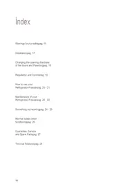 Manuale ZANUSSI ZK36SIL-1 Frigorifero