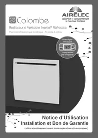Notice AIRELEC COLOMBE Radiateur électrique