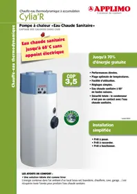 APPLIMO CYLIAR - Chauffe-eau thermodynamique