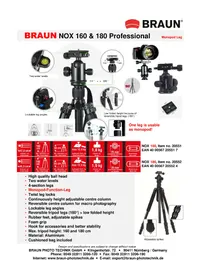Manuale BRAUN NOX 180 PROFESSIONAL Treppiede