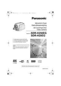 取扱説明書 PANASONIC SDR-H20EG ビデオカメラ