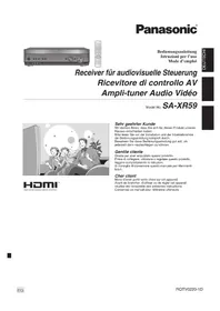 Manuale PANASONIC SA-XR59 Non categorizzato