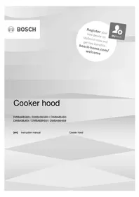 BOSCH DWBA68J60I - Hotte aspirante