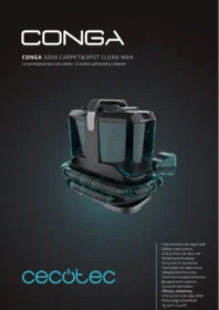 Notice CECOTEC CONGA 3000 CARPETSPOT CLEAN X TREME مكنسة كهربائية