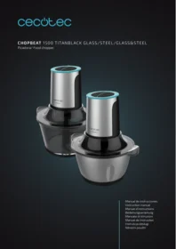 Chopbeat 1500 Titanblack Glasssteel CECOTEC
