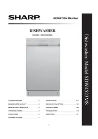 SHARP SDW4523MS - Dishwasher