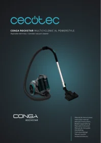 Notice CECOTEC CONGA ROCKSTAR MULTICYCLONIC XL POWERSTYLE Odkurzacz