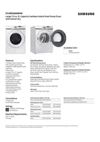 DV45DG6000HWH SAMSUNG