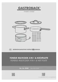 Manual Gastroback MULTICOOK 42568 Uncategorized