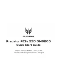 Notice ACER PREDATOR PCIE SSD GM9000 SSD