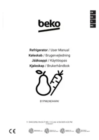 Brugsanvisning BEKO B1PMLNE444W Ukategoriseret