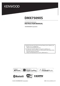 Manual KENWOOD DMX7509XS Media player