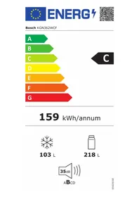 BOSCH KGN362WCF - Refrigerador