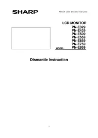 SHARP MultiSync E559 - Monitor