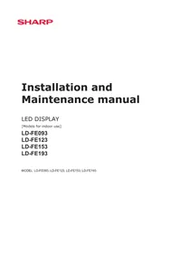 SHARP LD-FE123 - Monitor
