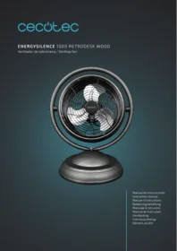 Notice CECOTEC ENERGYSILENCE 1000 RETRODESK WOOD Wentylator sufitowy