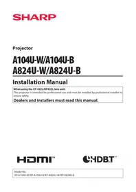 SHARP A104U - Projector