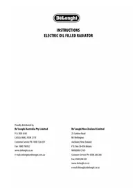 Notice DELONGHI DL1501T Chauffage