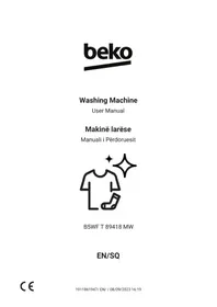Manuali BEKO B5WF T 89418 MW Lavatrice