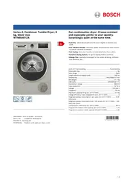 BOSCH WTN85401ZA - Sèche-linge