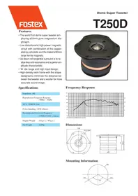 Notice FOSTEX T250D Haut-parleur