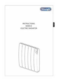 Notice DELONGHI MARCO1500AN Chauffage