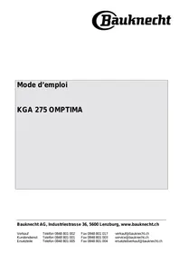 BAUKNECHT KGA 275 OMPTIMA - Réfrigérateur combiné