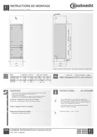 BAUKNECHT KGIX-3XXX - Réfrigérateur combiné