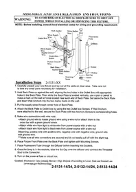 Notice OXYGEN 2-5132-24 Éclairage