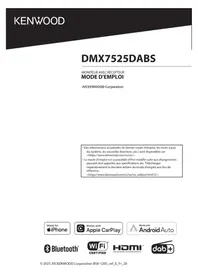 Manual KENWOOD DMX7525DABS Car radio