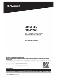 Manual KENWOOD EXCELON XM65TBL Speakers