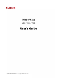imagePRESS V800 CANON