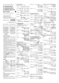 Notice CASIO FX-260 SOLAR II NF Calculatrice