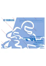 Notice YAMAHA TW200 (2017) Moto