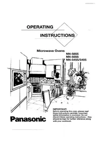 Notice PANASONIC NN-5855 Four à micro-ondes