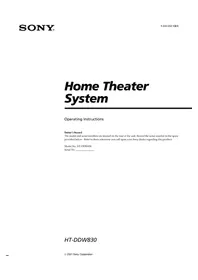 HT-DDW830 SONY