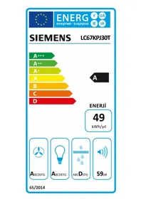 SIEMENS LC67KPJ30T - Davlumbaz