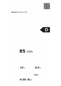 SIEMENS SX63HX14CE - Lave-vaisselle