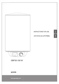 Notice GORENJE GBF50W Chaudière