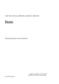 Notice SIEMENS LJ69BET65 Hotte