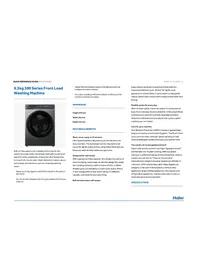 HAIER HWFS95NB1 - Lave-linge