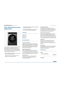 HAIER HWD1280PXB1 - Lave-linge