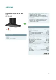 Notice SIEMENS LC97BDN65 Hotte