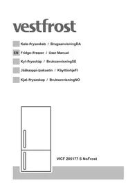 Manual VESTFROST VICF 205177 S NOFROST Refrigerator