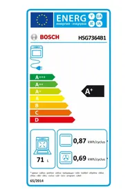 Notice BOSCH SERIE 8 HSG7364B1 Four