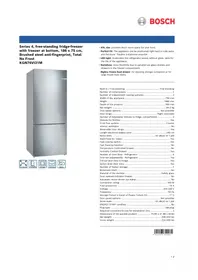 Notice BOSCH KGN76VI31M Réfrigérateur