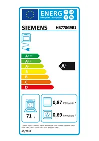 Notice SIEMENS HB778G9B1 Four