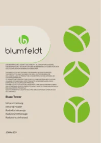 Manuale Blumfeldt BLAZETOWER STANDHEIZER Radiatore